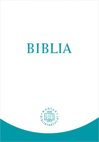 Biblia, revideált új fordítás, középméretű, kartonált türkíz